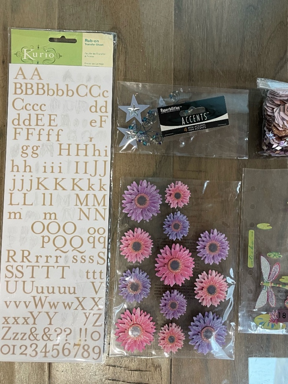 Mixed Set of Scrapbooking Materials